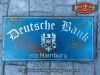 Réplica Cartel Metálico DEUTSCHE BANK, Duna´s Vintage. (República Checa)