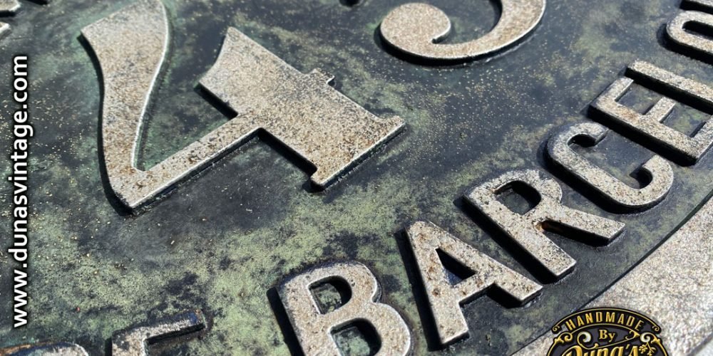 Réplica placa en madera F.C. 432 METROPOLITANO DE BARCELONA