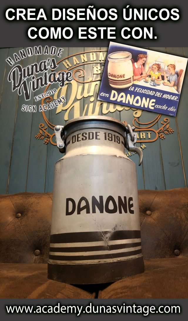 Lechera de Aluminio 10L. Personalizada de DANONE