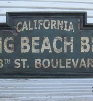 CARTEL DE MADERA  LONG BEACH BLVD