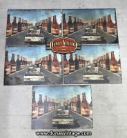 Chapa Metálica Mahou Coche tamaño 42x50cm.