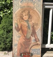 Chapa Metálica Mahou tamaño 35x50cm