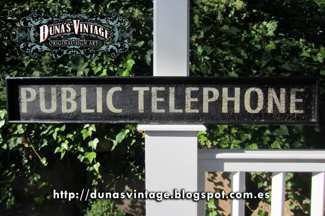 CARTEL PUBLIC TELEPHONE
