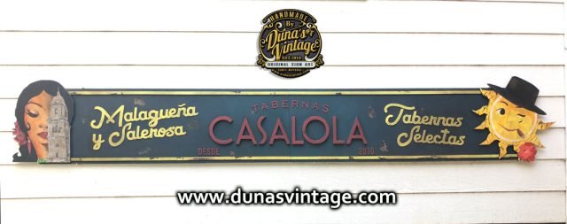 Cartel de Madera TABERNAS CASALOLA