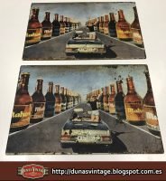 MAHOU CERVEZA Placas Vintage Metálicas tamaño 400x250mm