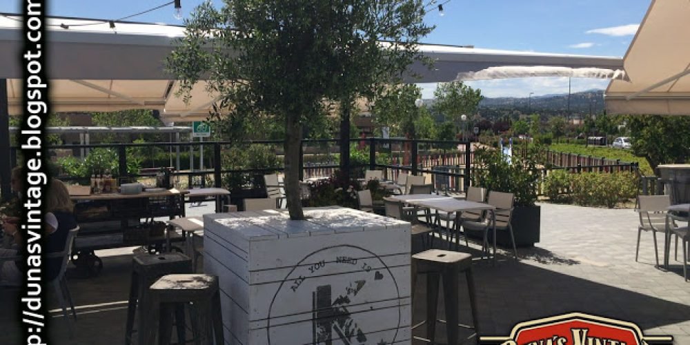 EL KIOSKO, jardineras en la terraza del Bar.