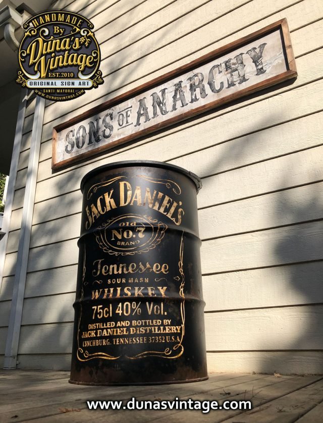Bidón Metálico Personalizado de Jack Daniel´s