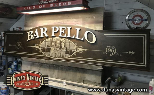 Cartel Bar Pello, Donostia San Sebastián.