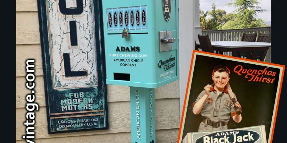 Black Jack Chewing Gum Machine, Chicle Adams