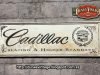 Cartel Cadillac logo Sign, Duna´s Vintage.