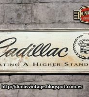 Cartel Cadillac logo Sign, Duna´s Vintage.