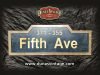 Placa en Madera Fifth Ave