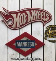 Carteles de Madera Metro Manresa & Hot Wheels.