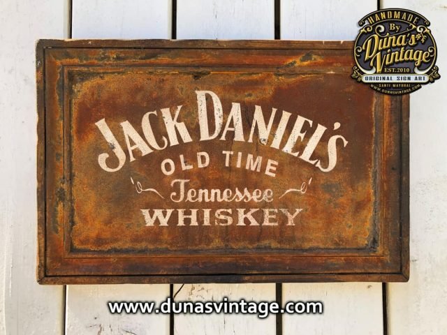 Cartel de Madera Jack Daniel´s tamaño 53x34cm