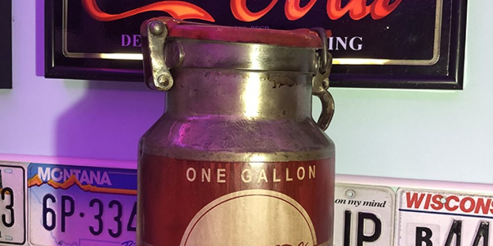 Lechera de Aluminio de 10 Litros, Coca-Cola One Gallon.