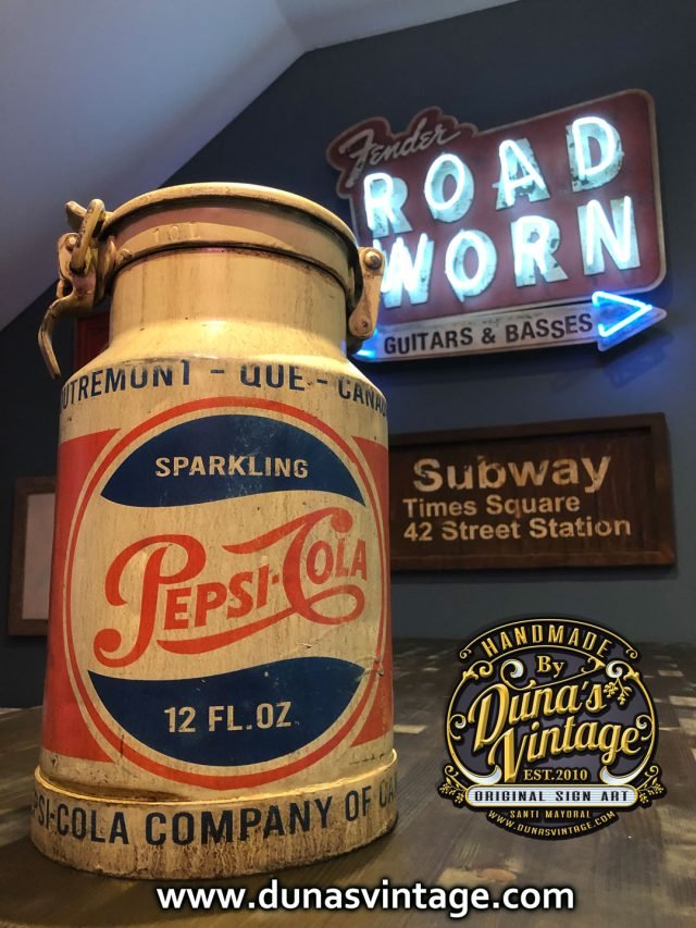 Lechera de Aluminio de 10L personalizada de Pepsi-Cola.