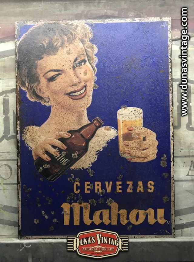 Chapa Metálica CERVEZAS MAHOU