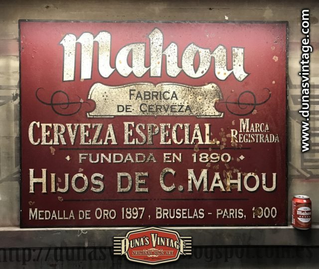 Chapa Metálica de  CERVEZAS MAHOU