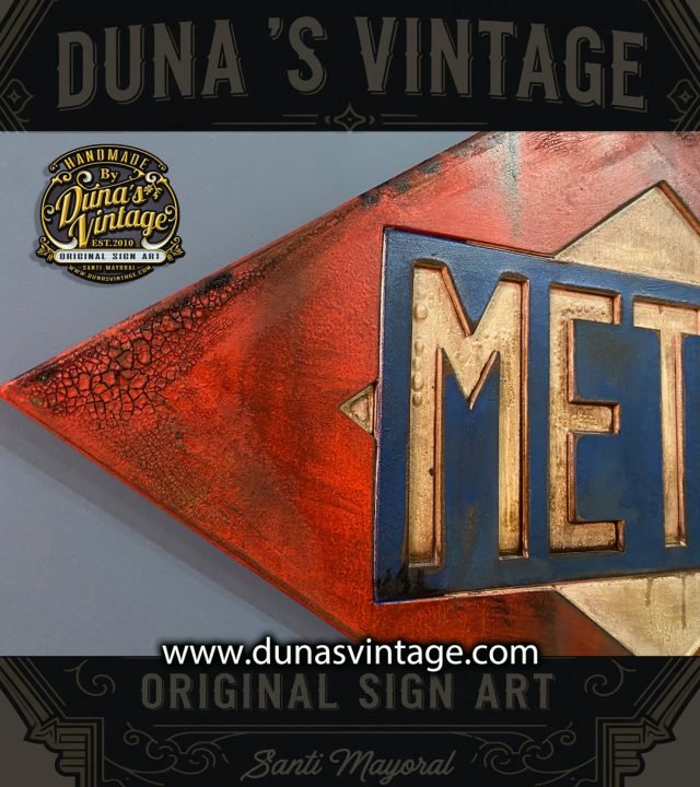 Reproducción Placa de Metro de Madrid del año 1921.