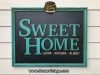 Cartel de Madera SWEET HOME tamaño 700x900mm