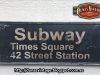 Cartel de madera Subway Times Square,Tamaño 800x300mm Duna´s Vintage