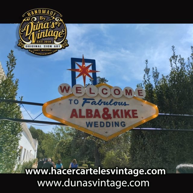 Cartel de Boda ALBA & KIKE.