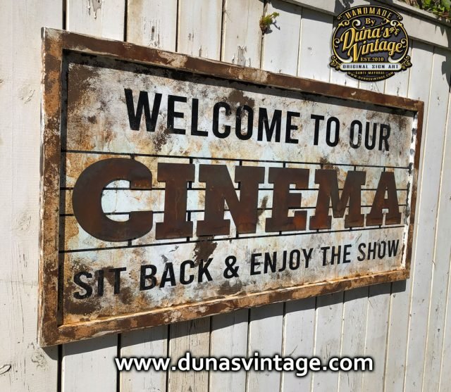 Cartel de Madera CINEMA