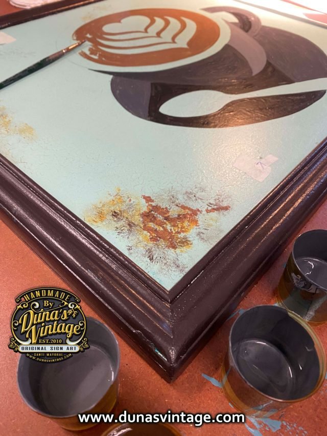 Cartel de Madera La Granja Bar