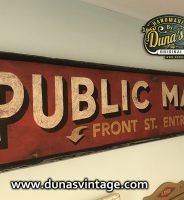 Cartel de Madera Market