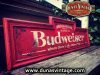Cartel de Madera Budweiser tamaño 900x260mm.