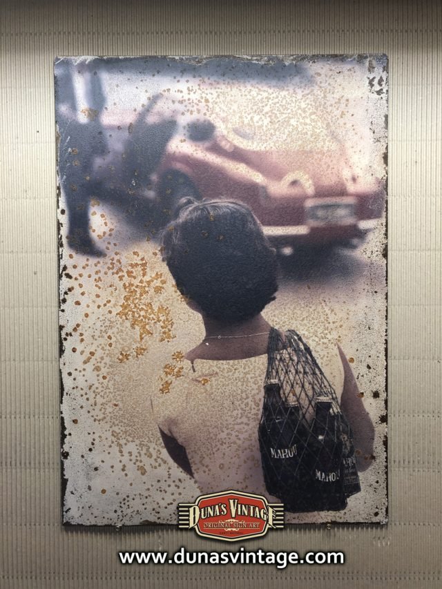 Chapa Metálica Mahou 43x60cm.