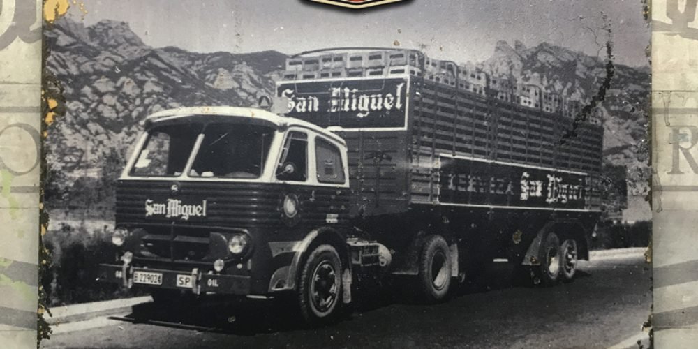 Chapa metálica SAN MIGUEL CAMIÓN 60x40cm.