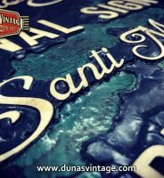 Cartel de Madera Duna´s Vintage Handmade Blue tamaño 510x650mm.