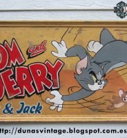 CARTEL DE MADERA TOM and JERRY