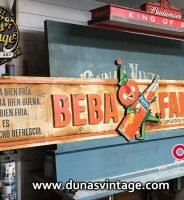 Cartel de Madera efecto Oxido BEBA FANTA