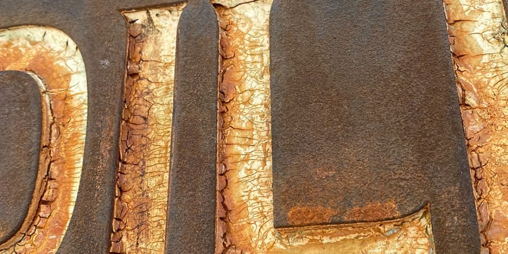 Cartel de Madera efecto Óxido TOILET