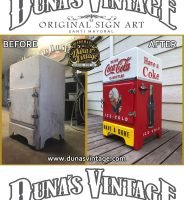 Nevera de Madera Coca-Cola Sprite Boy