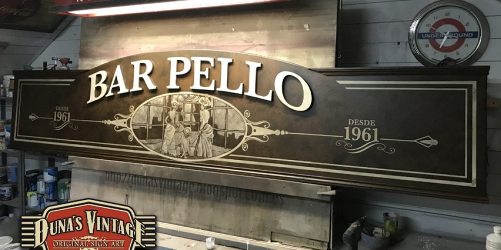 Cartel Bar Pello, Donostia San Sebastián