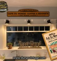 Cartel de Madera CAFE DU MONDE BEIGNETS, New Orleans