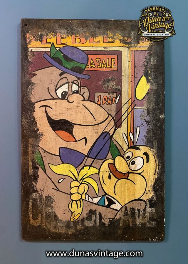 Réplica de Cartel pintado sobre madera MAGUILLA GORILLA de 1964.