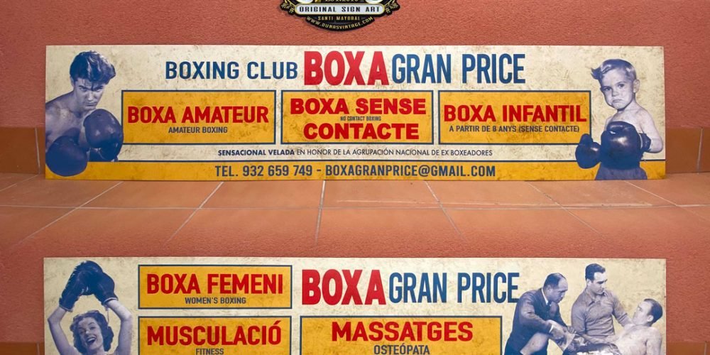 CHAPAS BOXA GRAN PRICE BARCELONA