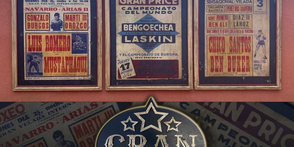 Reproducciones Carteles de Boxeo GRAN PRICE, BCN.