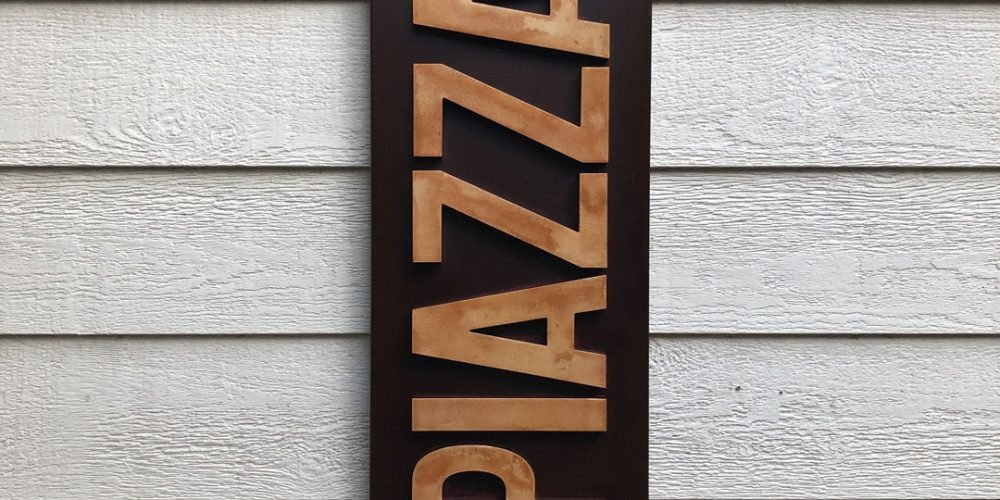 Cartel en Aluminio La Piazza Nuova.