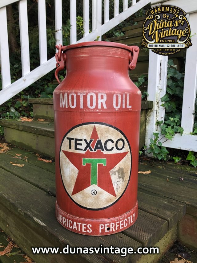 Lechera de Aluminio TEXACO MOTOR OIL