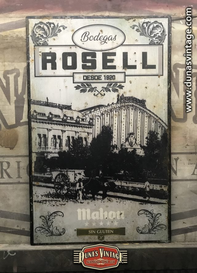Chapa Metàlica Mahou Rosell sin Gluten.