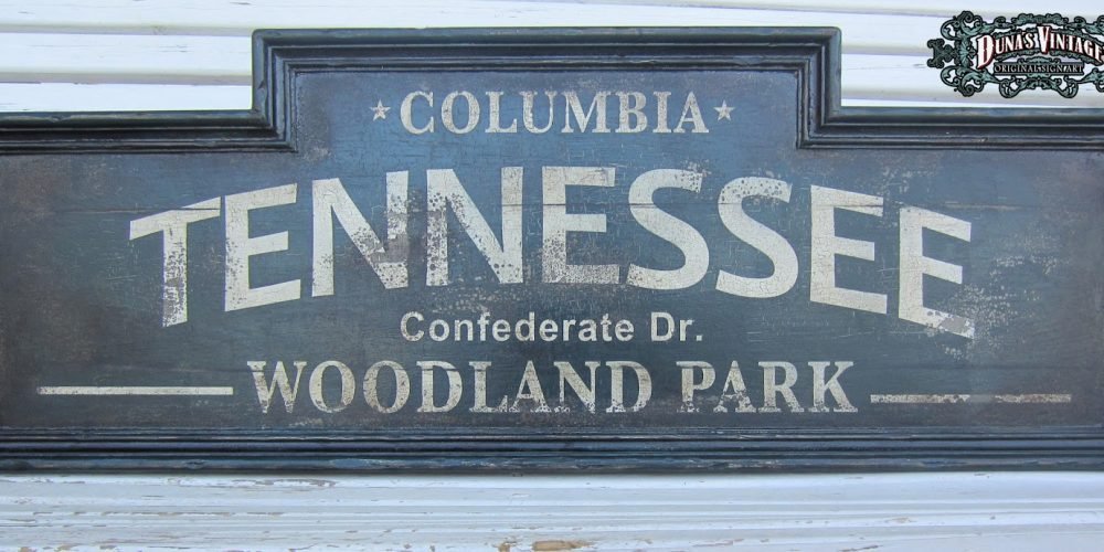 CARTEL DE MADERA TENNESSEE