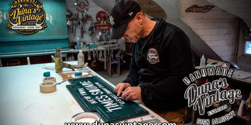 Nuevo Tutorial Duna´s Vintage Academy, Como hacer una Placa de Times Square.