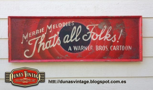 That´s all Folks! Tamaño 1300x450mm, Duna´s Vintage.