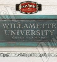 Cartel WILLAMETTE UNIVERSITY, Duna´s Vintage.
