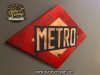 Placa METRO Madrid 35x50cm